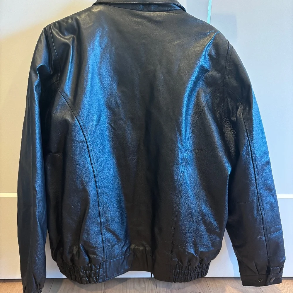 St. Louis Cardinal U.S.A. Leather Jacket Men's Size Large Removable Fleece VTG